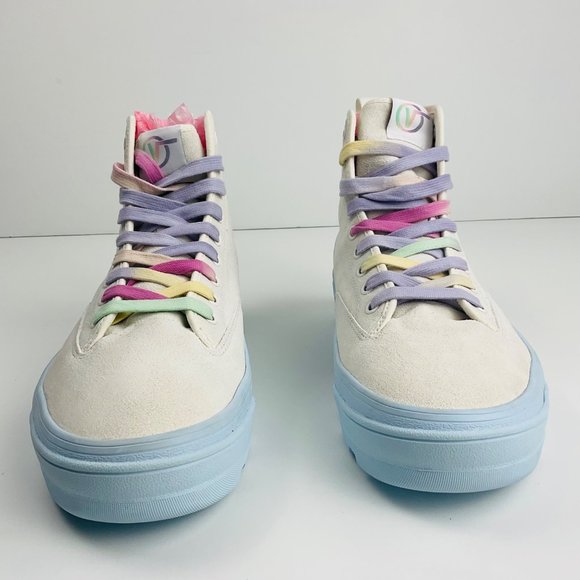 NEW Vans Sentry Wc Pastel Pop High Top Suede Sneakers Size 13/11.5 - Picture 6 of 13